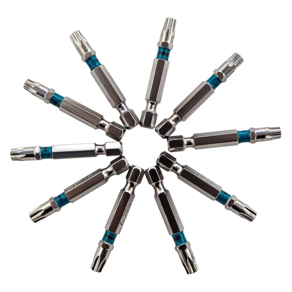 Набор бит TORX 30х50, сталь S2, 10 шт.// Gross Набор бит TORX 30х50, сталь S2, 10 шт.// Gross
