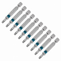 Набор бит TORX 15х50, сталь S2, 10 шт.// Gross Набор бит TORX 15х50, сталь S2, 10 шт.// Gross