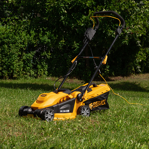 Газонокосилка электрическая GM-1200, 1200 Вт, шир. 32 см, 3 уров., травосб. 25 л.// Denzel Газонокосилка электрическая GM-1200, 1200 Вт, шир. 32 см, 3 уров., травосб. 25 л.// Denzel