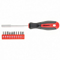 Отвертка Fusion + биты + адаптер, 11 пред., PH + SL + Torx, CrV, 3к рукоятка "anti slip"// Matrix Отвертка Fusion + биты + адаптер, 11 пред., PH + SL + Torx, CrV, 3к рукоятка "anti slip"// Matrix