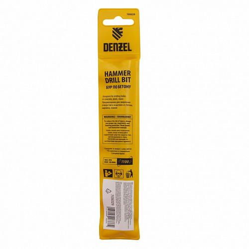 Бур по бетону, двойная спираль, Cobalt W-tip, 14x160 мм, SDS PLUS// Denzel Бур по бетону, двойная спираль, Cobalt W-tip, 14x160 мм, SDS PLUS// Denzel