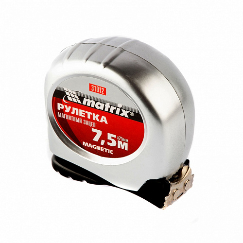 Рулетка Magnetic, 7,5 м х 25 мм, магнитный зацеп// Matrix Рулетка Magnetic, 7,5 м х 25 мм, магнитный зацеп// Matrix