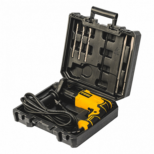 Перфоратор электрический RH-650-18, SDS-plus, 650 Вт, 2,0 Дж, 3 плюс 1 реж.// Denzel Перфоратор электрический RH-650-18, SDS-plus, 650 Вт, 2,0 Дж, 3 плюс 1 реж.// Denzel