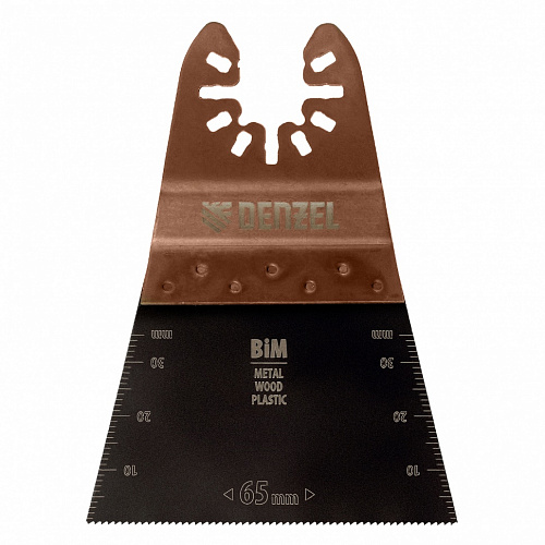 Насадка для МФИ режущая прямая, BiM, по металлу и дереву, 65 x 1,2 мм, мелкий зуб// Denzel Насадка для МФИ режущая прямая, BiM, по металлу и дереву, 65 x 1,2 мм, мелкий зуб// Denzel