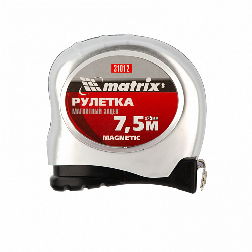 Рулетка Magnetic, 7,5 м х 25 мм, магнитный зацеп// Matrix Рулетка Magnetic, 7,5 м х 25 мм, магнитный зацеп// Matrix