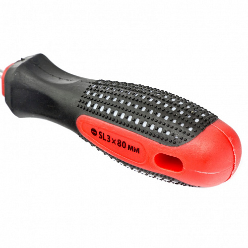Отвертка Fusion, SL3,0х80 мм, CrV, 3к рукоятка "anti slip"// Matrix Отвертка Fusion, SL3,0х80 мм, CrV, 3к рукоятка "anti slip"// Matrix