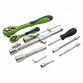 Набор инструментов, 1/2", 1/4", CrV, пластиковый кейс 94 предм.//Сибртех Набор инструментов, 1/2", 1/4", CrV, пластиковый кейс 94 предм.//Сибртех