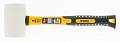 Киянка резиновая, 16 oz, белая резина, фибергласовая рукоятка// Denzel Киянка резиновая, 16 oz, белая резина, фибергласовая рукоятка// Denzel